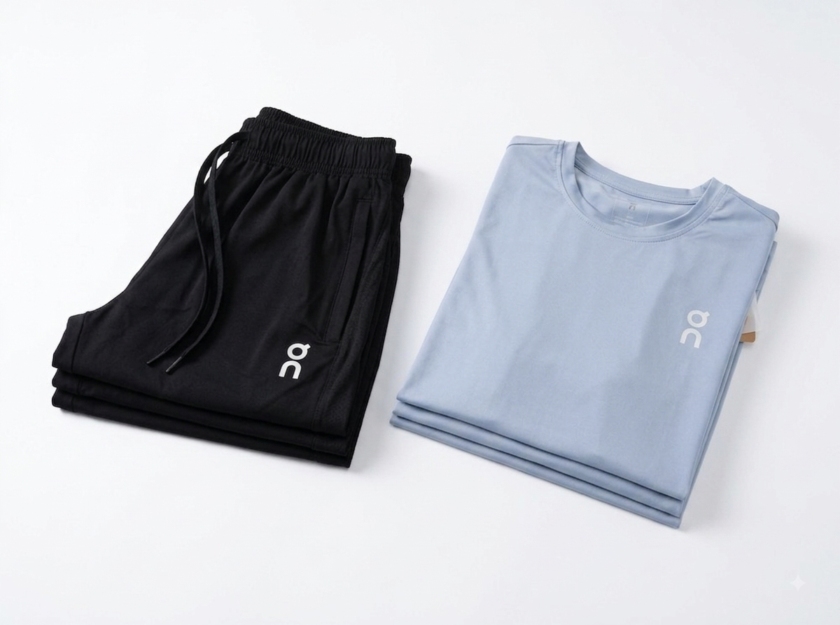 طقم On Running الصيفي الترا-لايت (T-Shirt & Shorts